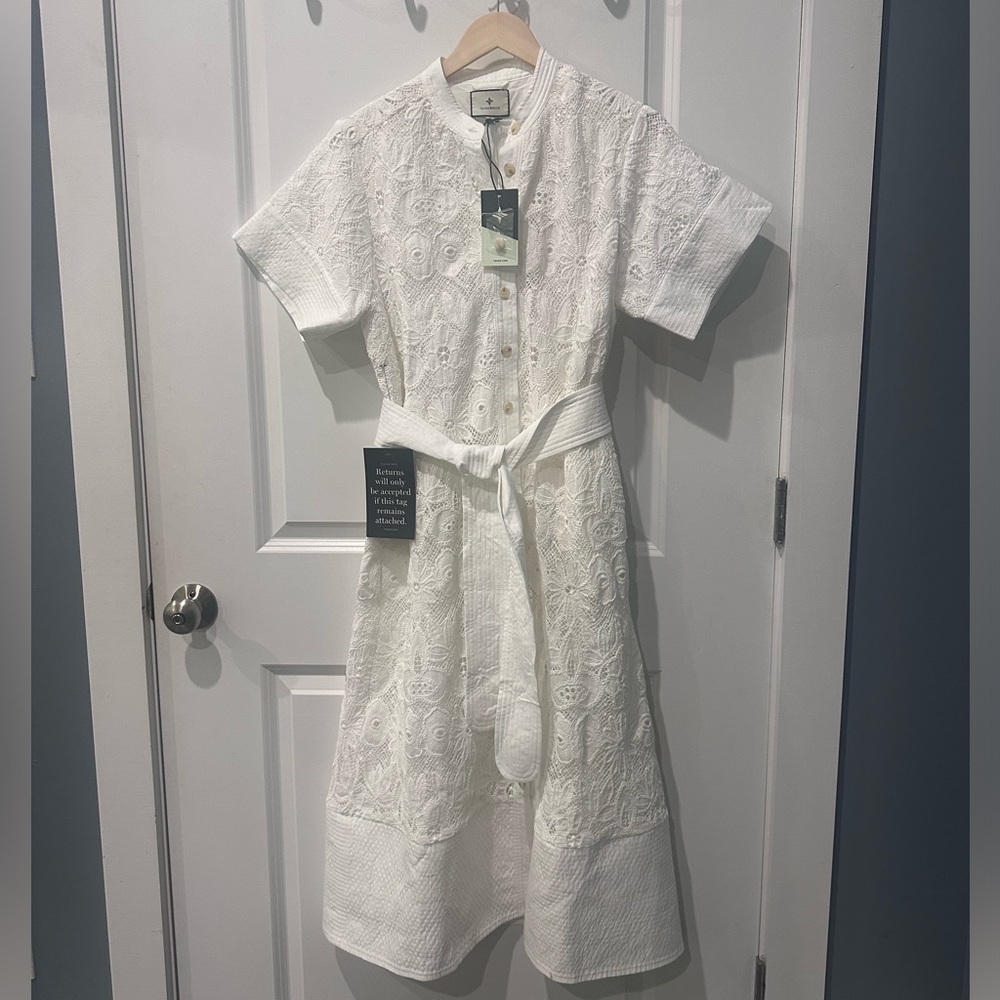 TUCKERNUCK White Eyelet Lace Prescott Dress - Picture 7 of 15